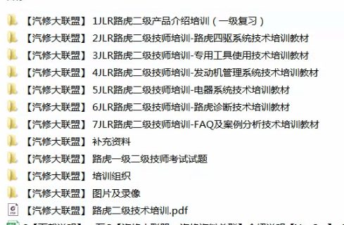 📂路虎LandRover | 原厂培训 2021年 [宝驰名车] 1~4级技师认证课程 原厂技术技师培训