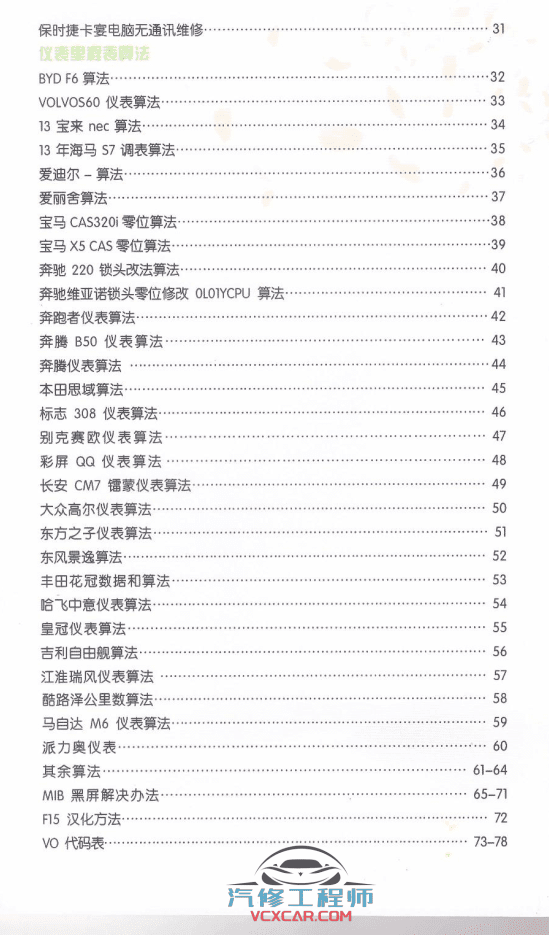 📂汽车电脑板 | ECU 汽车电脑通病和仪表算法手册（83页19M）