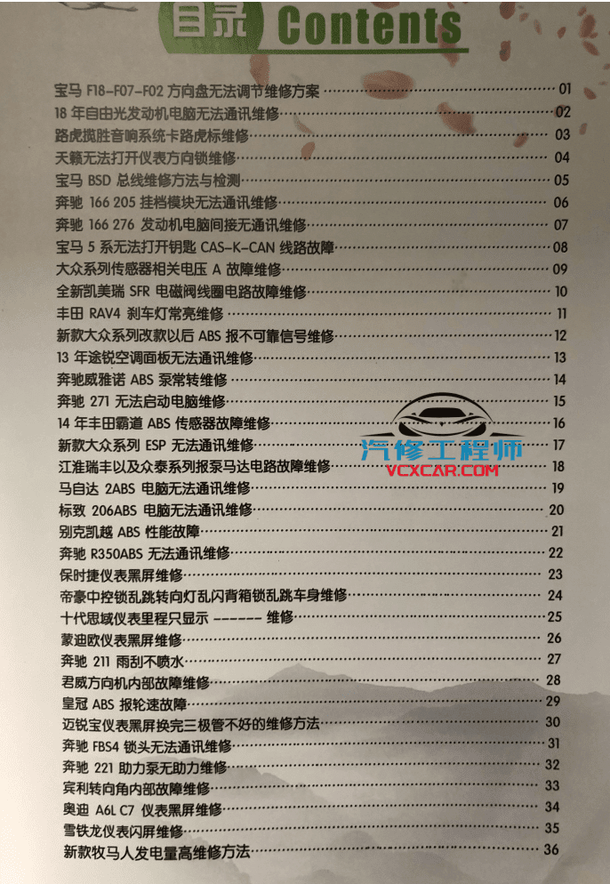 📂汽车电脑板 | ECU 2019年 汽车电脑通病维修手册-下（80页100M）