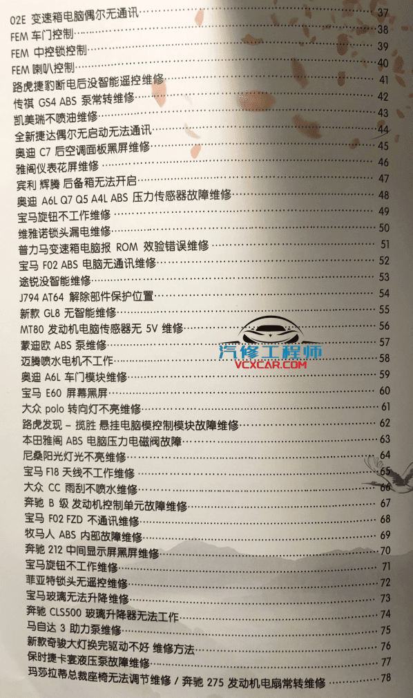 📂汽车电脑板 | ECU 2019年 汽车电脑通病维修手册-下（80页100M）