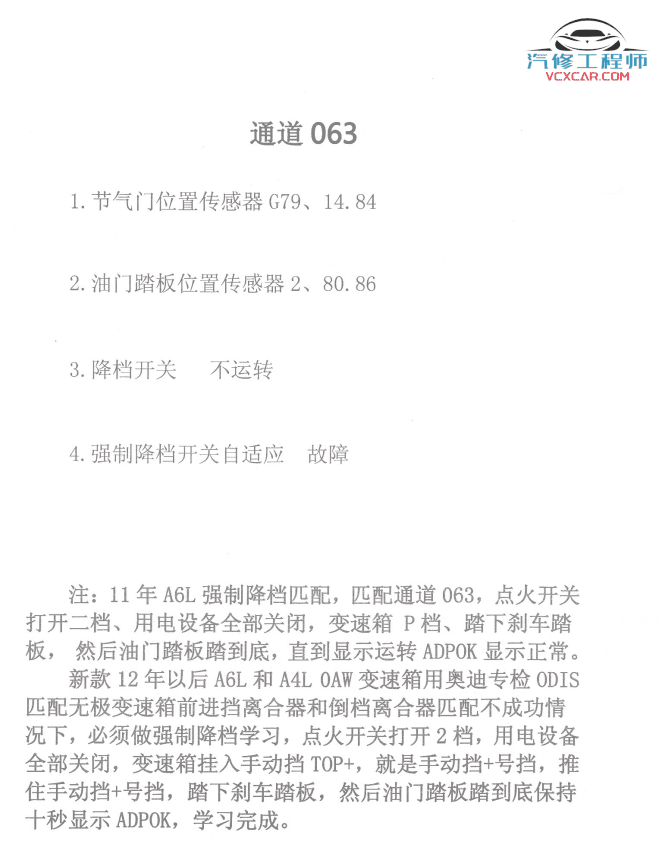 ✅[Free.免费] 大众奥迪 | 发动机 EA888通道号 数据流 基础（70页35M）