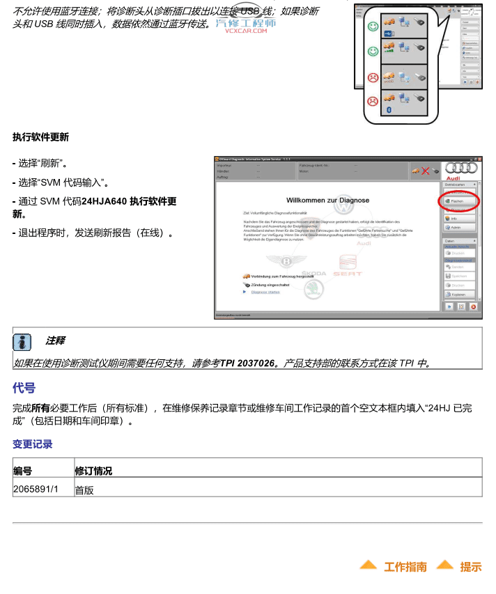 📂奥迪 | Audi原厂TPI 技术通报 故障案例 故障问题查询 2022年(45份49M)