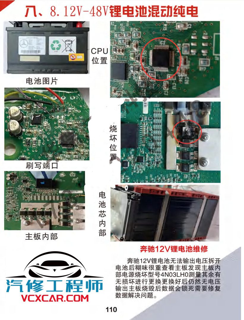 📂汽车电脑板 | ECU 2022年 华瑞2 汽车电脑通病 大众奥迪奔驰宝马路虎保时捷别克沃尔沃 混动锂电池维修 第2版（123页）