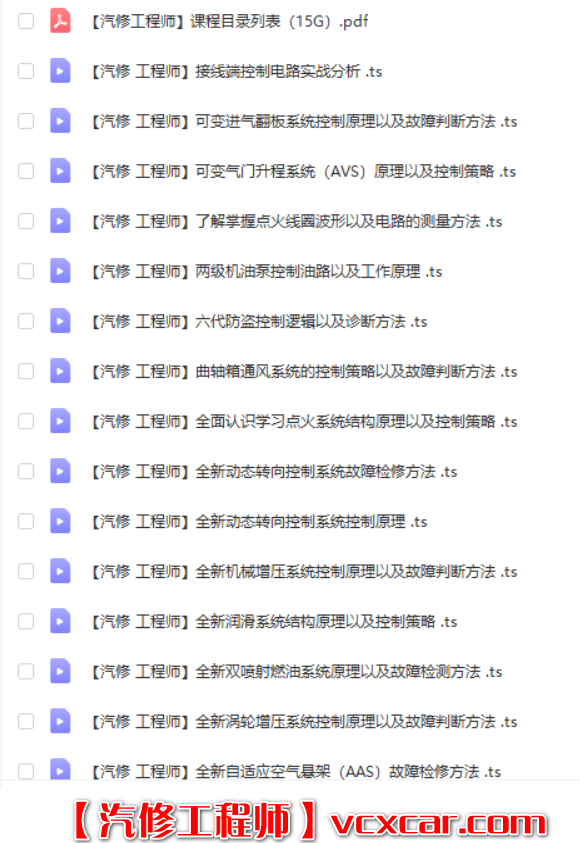 📂奥迪Audi | 培训课程 2021年 AX奥迪学院 新能源 发动机 变速箱 防盗 空调 底盘专题培训 71节课(15G)