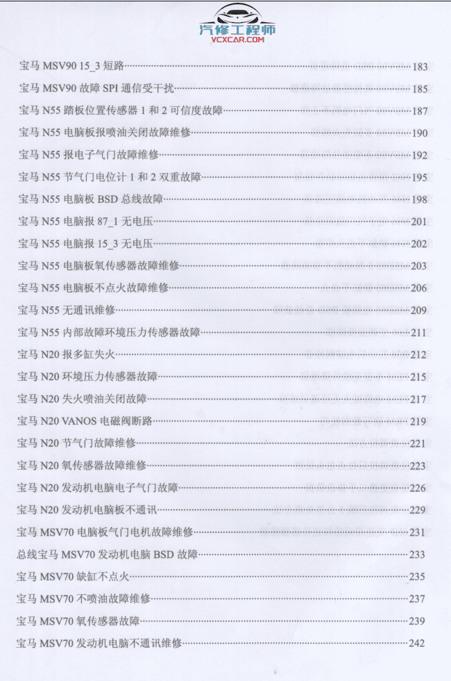 📂宝马BMW | 电子维修 2021年 YQH版: 宝马BMW电子维修 音响维修 CCC主机维修 EVO主机维修 防盗数据修改 配钥匙 电脑板故障维修(295页 820M)