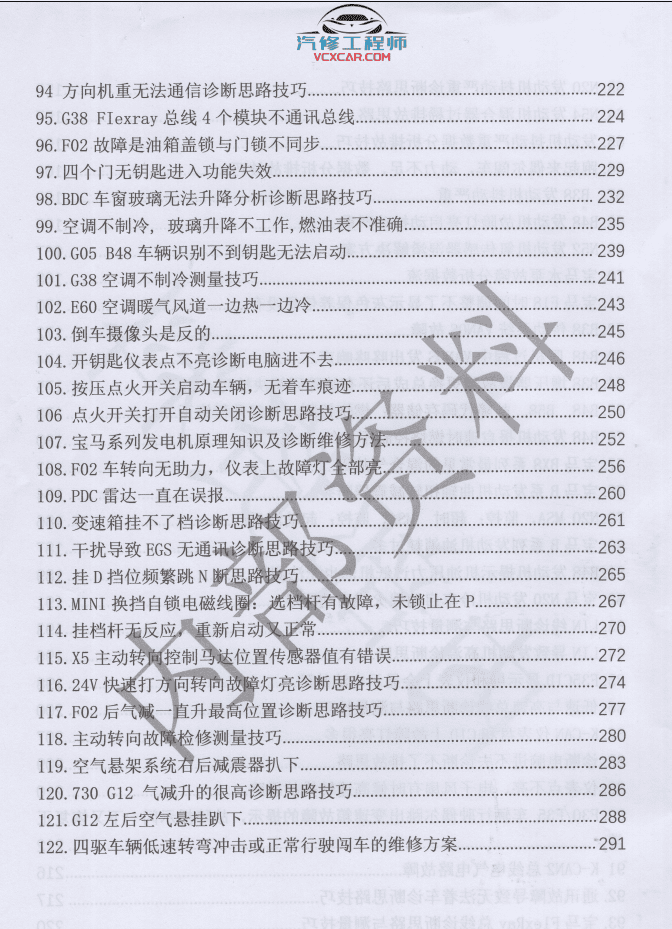 📂宝马BMW | 故障案例 2021年 宝马十年技术精华案例培训手册 发动机 正时 传感器 空调故障 打不着火 诊断思路分析(298页766M)