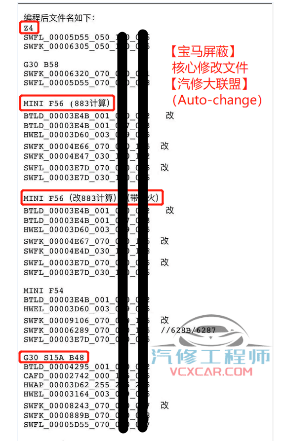 📂宝马BMW | 故障屏蔽 2021年 老夏版: 宝马 E系F系G系核心屏蔽设码教程方法 发动机灯 胎压灯 0PF SOS屏蔽(70M)