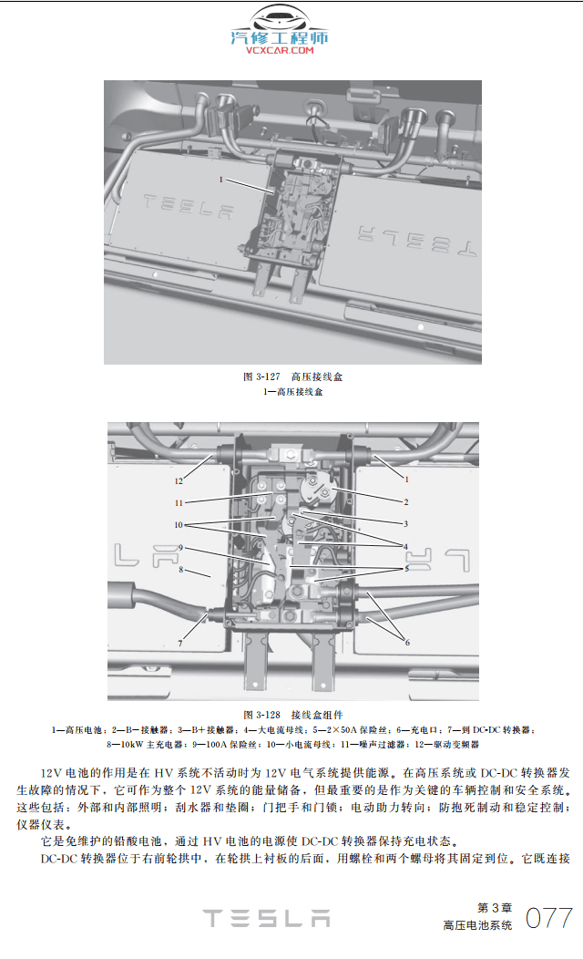 📂新能源 | 特斯拉TESLA 2022年 电动汽车结构 原理与维修图解手册 Model技术培训(430页60M)