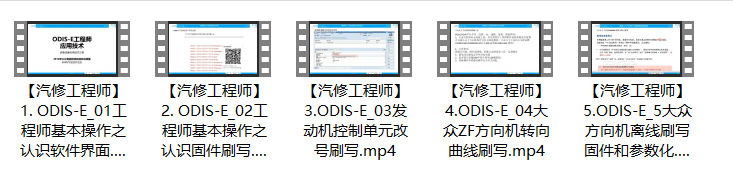 📂大众奥迪 | 培训课程 ODIS诊断系统 工程师系统 电路图基础 发动机 方向机 燃油系统 转向机等技术培训课程 56集(6.4G)