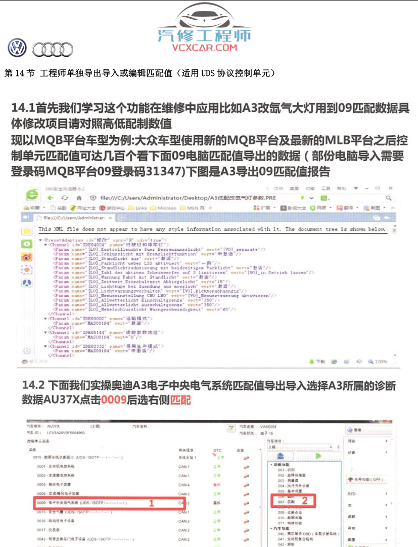 📂大众奥迪 | 专检教程 ODIS诊断系统+ODIS-E工程师 教程(基础资料)(28M)