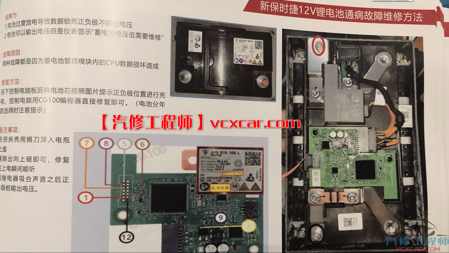 📂汽车电脑板 | ECU 2022年 大众奥迪奔驰宝马路虎保时捷合资及国产车 锂电池维修 电脑板故障维修 发动机变速箱防盗方向机故障(130页)