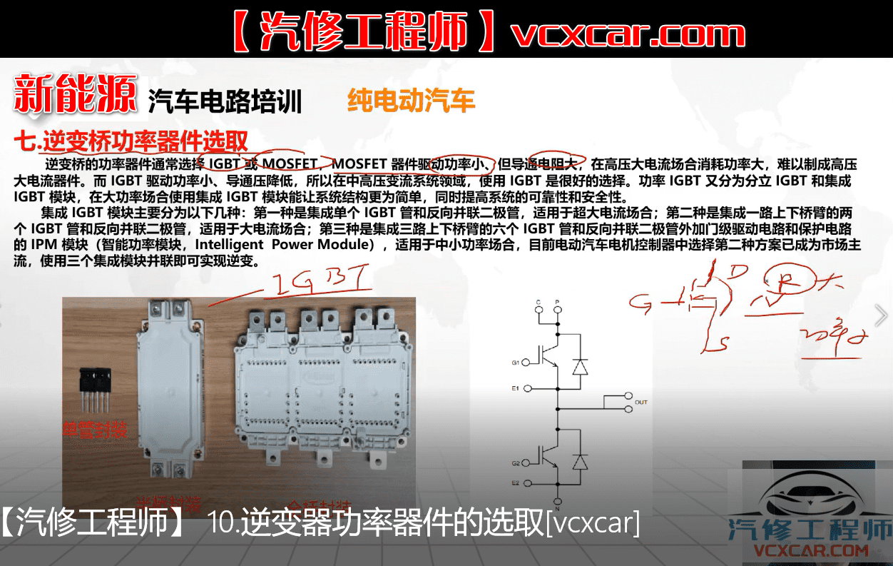 📂新能源 | 培训课程 2022年 CBS版: 纯电动汽车电机控制器结构 电路原理和分析 电动压缩机结构和原理 18节课 