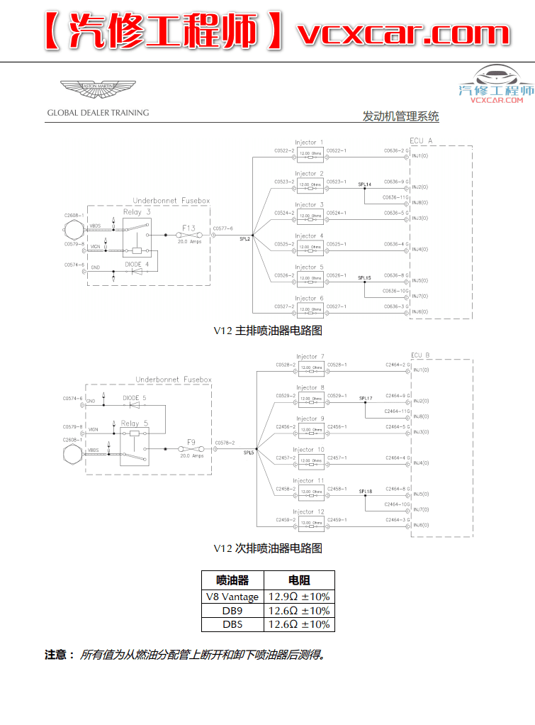 📂跑车 | 阿斯顿马丁AstonMartin 高级技术培训资料 培训课件 发动机 变速箱 电器 车间（480M）