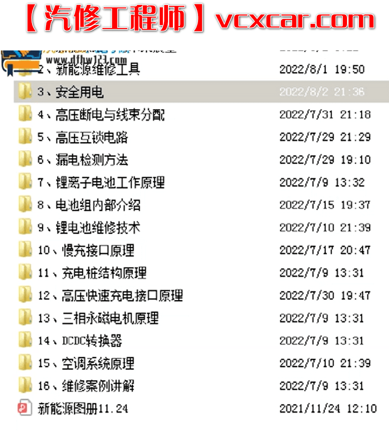 📂电子电路 | 新能源 满MZH: 2022年 新能源 锂电池 电路 充电机 控制器 视频培训课程（27.8G）