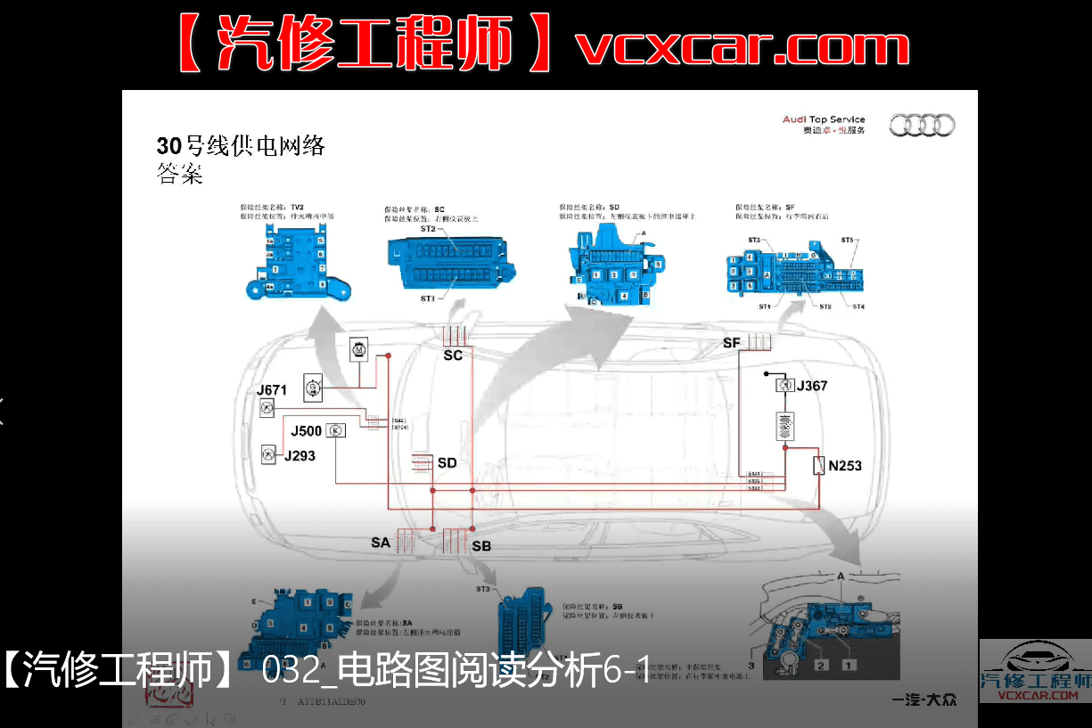 📂大众奥迪 | 电气课程 2022年 原厂高级电气课程 电路图 波形分析 赠课件PDF (35课时)