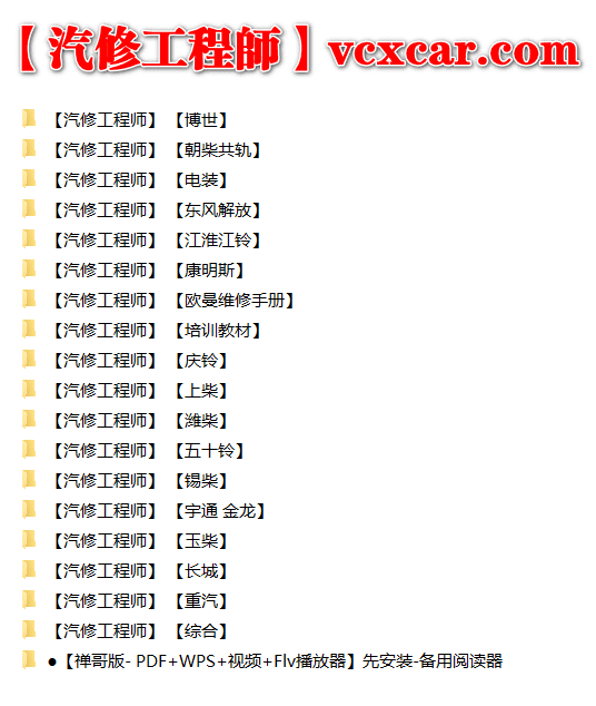 ✅[Free.免费] 柴油车 | 整理2：柴油车 国三国四 技术培训+维修+电路图+针脚图+故障案例资料（1.65G）