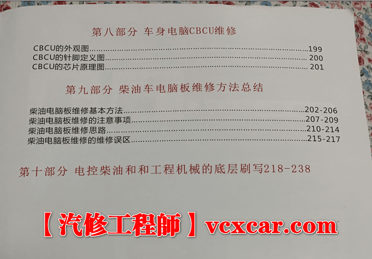 📂柴油车 | 柴油电脑板维修宝典教材 博世 康明斯 德尔福 南岳衡阳 电装 CBCU电脑板 原理图（253页1.2G）