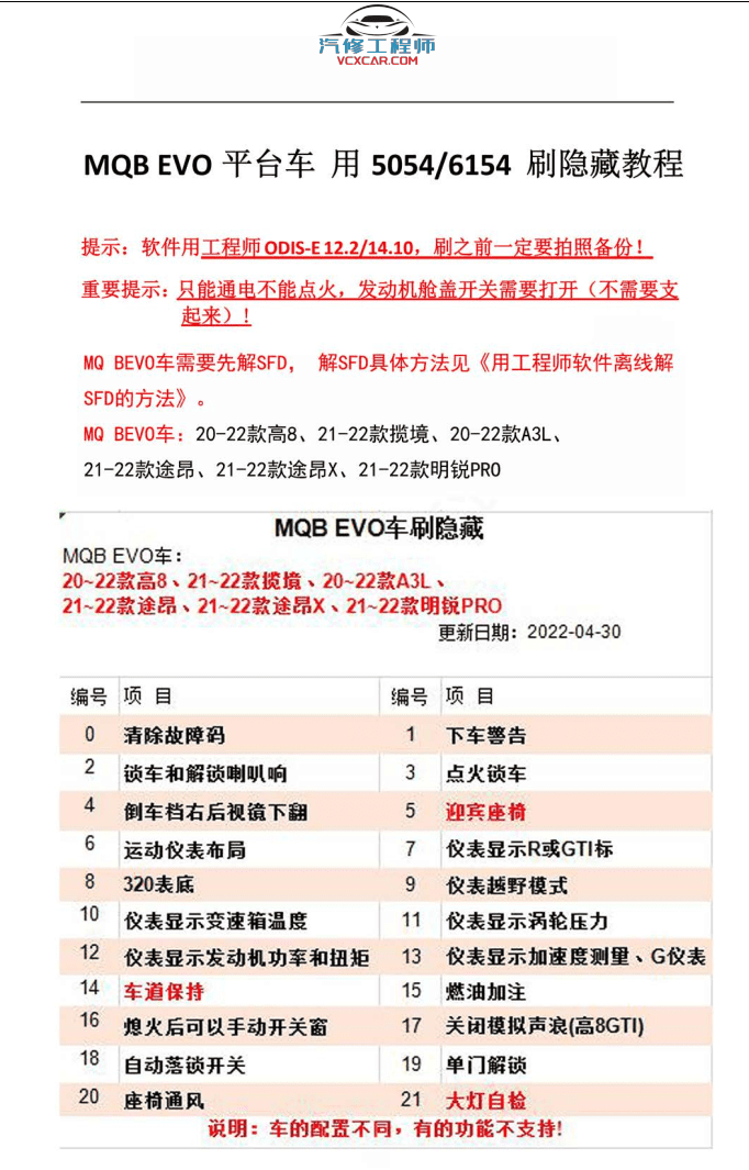 📂大众奥迪 | 数据参数【第12套】5054A 6154改装刷隐藏资料教程+固件数据+参数XML 大集合  (最全3) (3000份 7G)