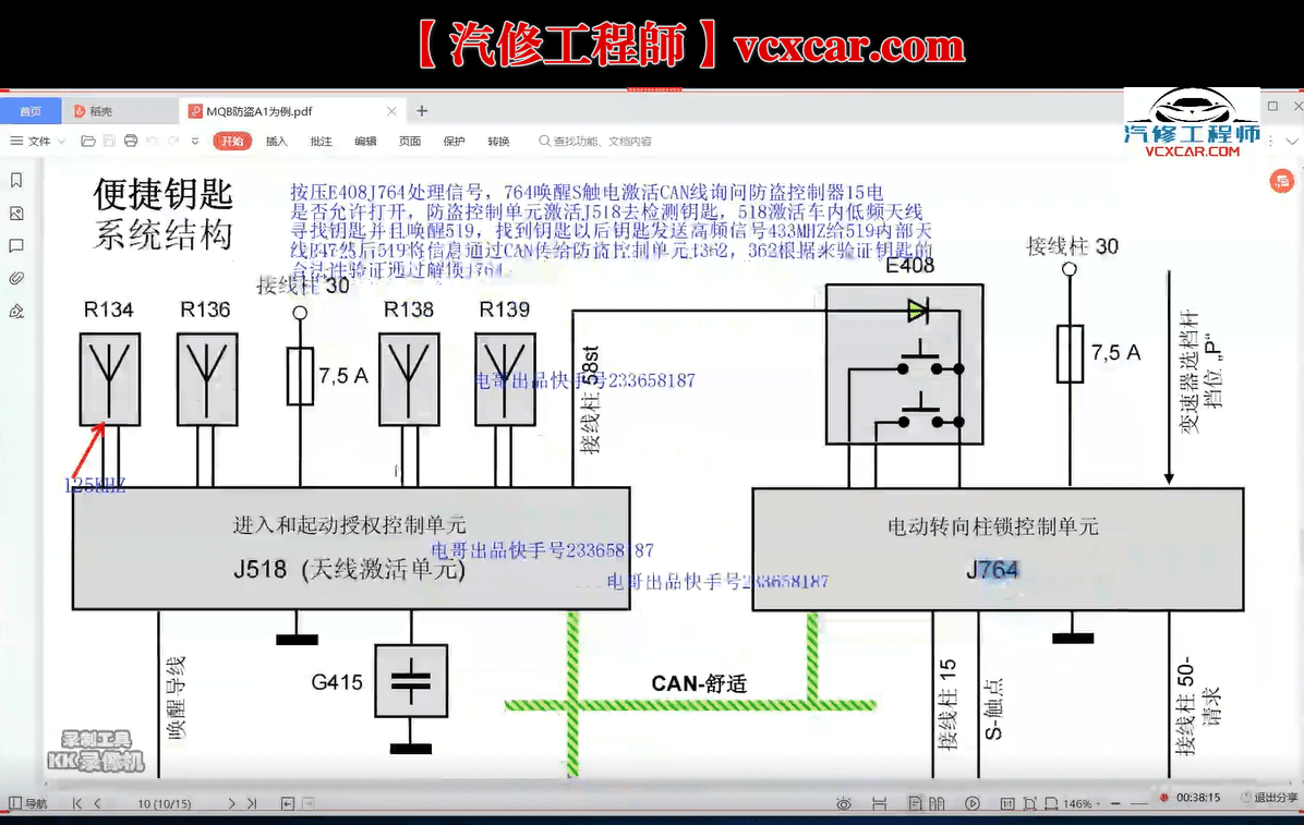 📂大众奥迪 | 专检课程 2021年 奥迪培训课程8期 专检 工程师 ELSA 电路基础 CAN 数据流 防盗 40节课(3.8G)