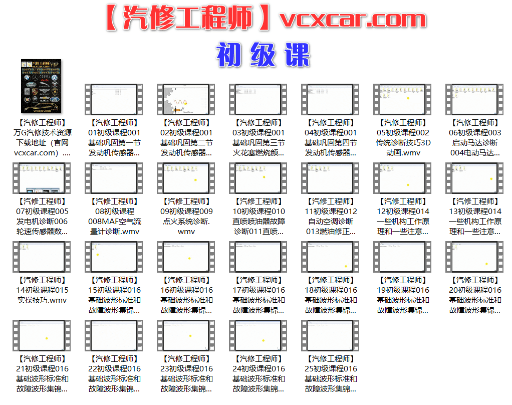 📂示波器 | 课程 KYO示波器波形分析视频课程 故障案例波形分析集锦 初中高级 105集(8G)