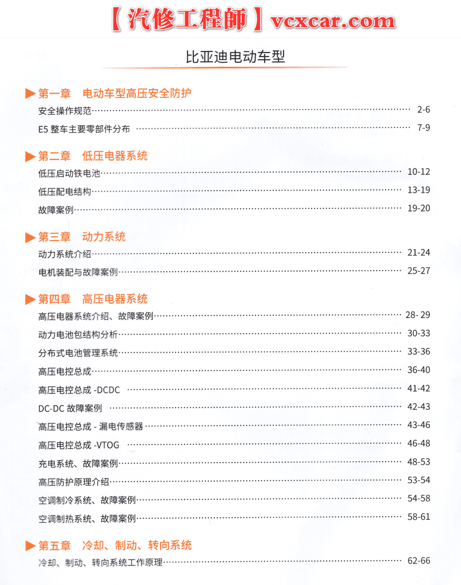 📂比亚迪 | BYD 电动+混动 技术维修 案例案例 培训教程 安全 动力 高压 低压 电池 电控 充电 (135页500M)