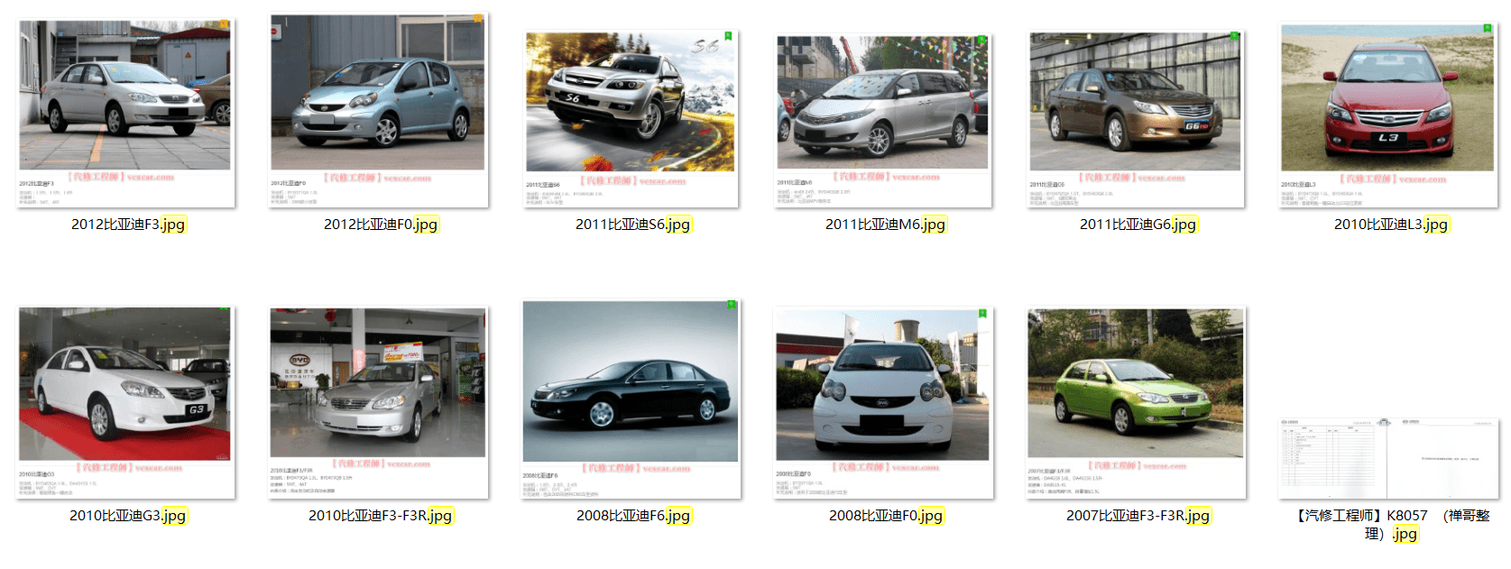 📂比亚迪BYD | 维修 2022年前 全部系列:秦汉唐宋元E12356 混动DM-i+纯电EV+燃油车 离线版维修手册+电路图资料(13.4G 8684份)