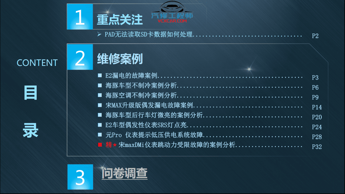 🎓[SVIP·积分] 比亚迪BYD | 故障案例 2022~2016年 新能源+混动+燃油车 技术通报 故障案例 02 (1G 74份)