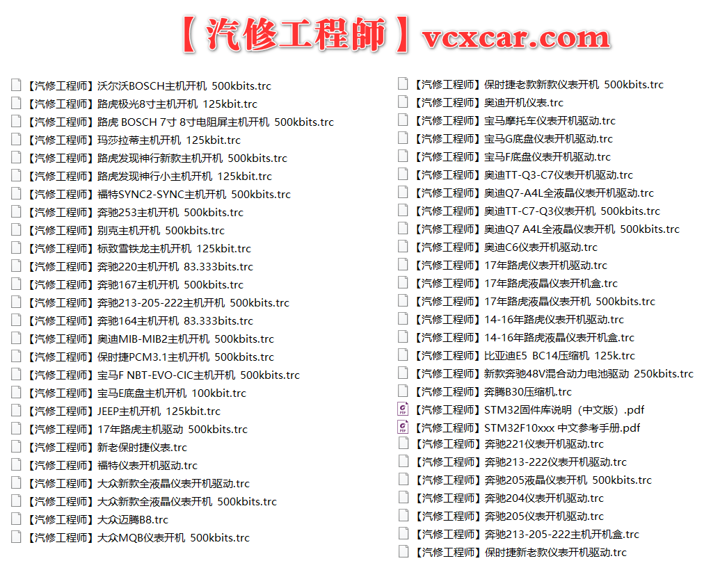 📂综合数据 | CAN报文数据 开机驱动 开机指令 新能源 方向机 仪表 音响 分析软件（2.24G）
