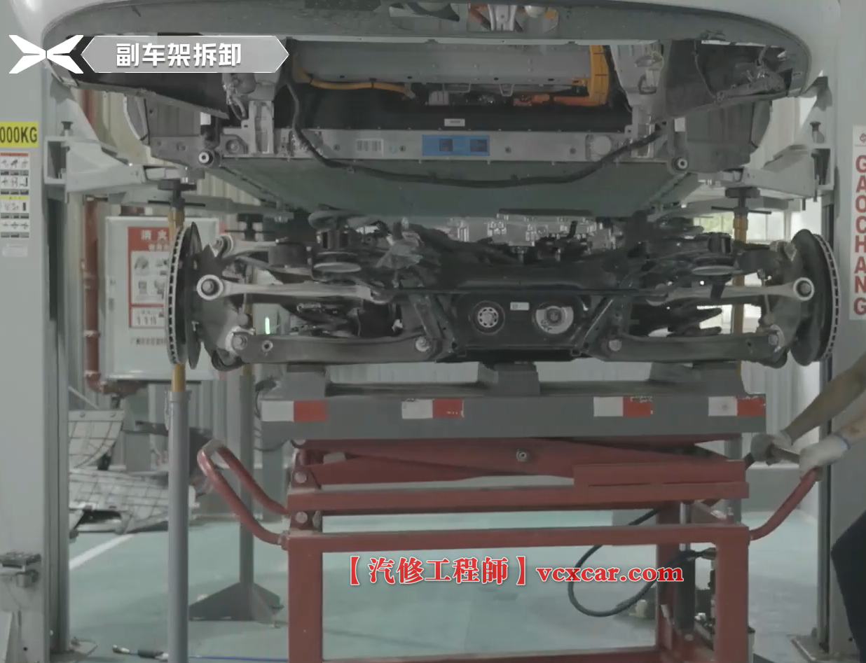 📂小鹏Xpeng | 电池电机拆装 2023年 G9动力电池+前驱电机+后驱电机 系统总成详细拆卸教程（500M）