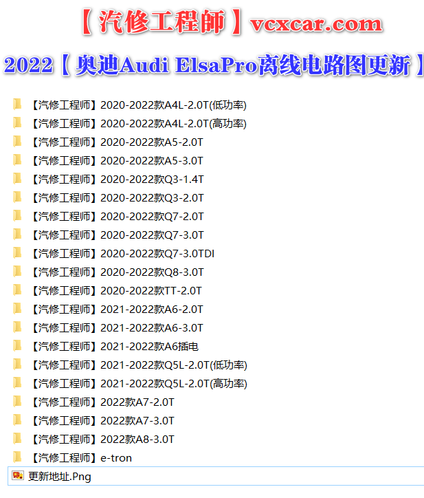 📂奥迪Audi | 电路图 2022~2020 原厂ElsaPro离线电路图更新（910M）