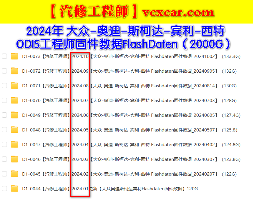 📂大众奥迪 | Flashdaten 2024.09大众-奥迪-斯柯达-宾利-工程师离线数据 汽车电脑模块固件数据(VW Audi Skoda -Bentley)sgo frf (132G)