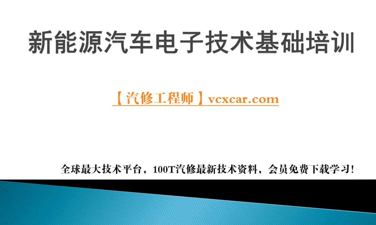 ✅[Free.免费] 新能源汽车电子技术：锂电池 电机 电控 充电基础培训课件（258页）