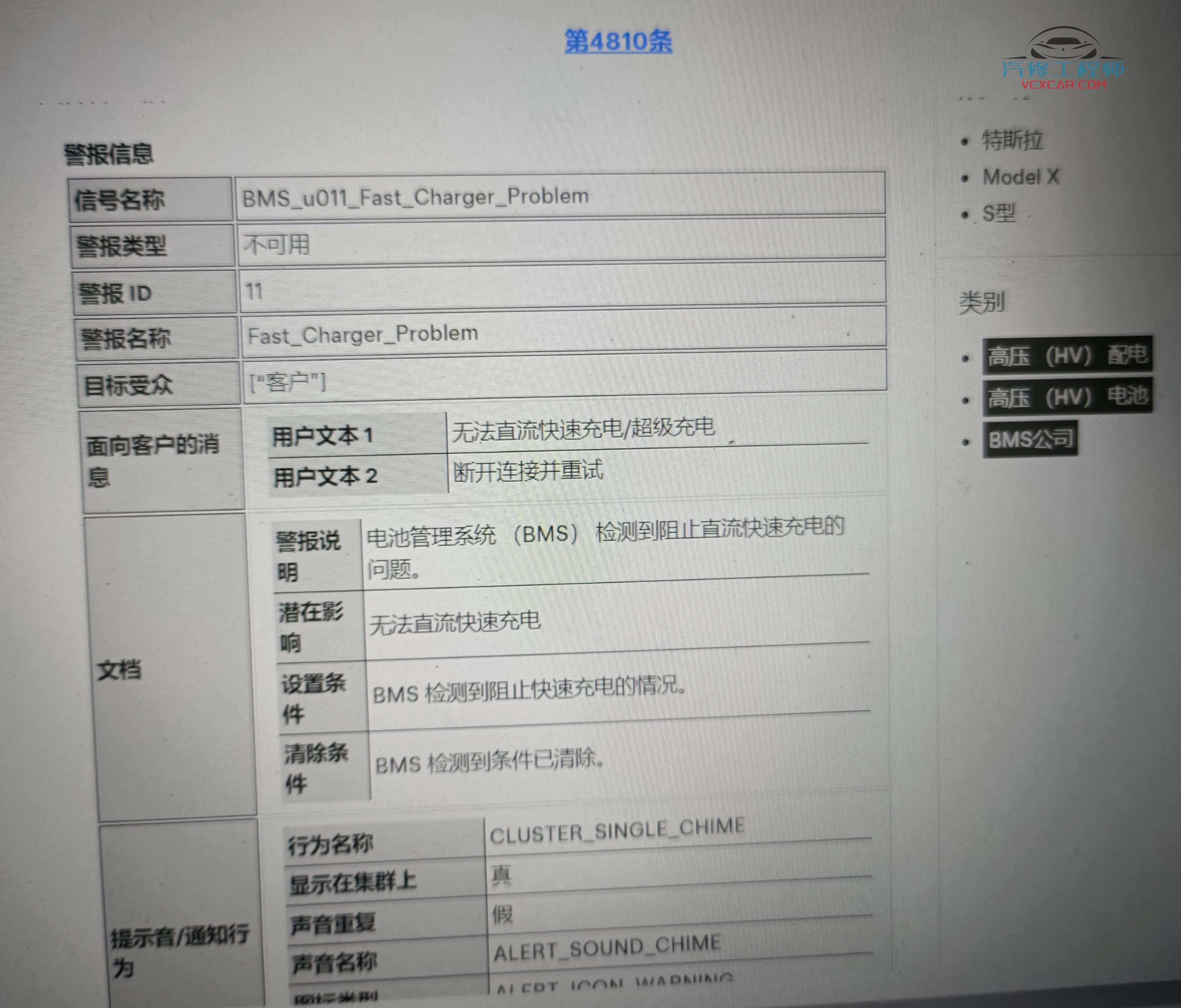 📂特斯拉Tesla | 故障码 2024年 原厂专检ToolBox故障码详细整理_406份（1.44G）