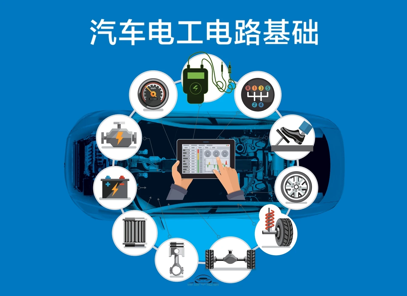 ✅[Free.免费] 汽修电子电路系列大课：01 汽车电工电路基础 _43节（13G）[万用表 元器件 测量 诊断]