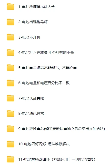 🟥[SVIP·专享] 无人机系列 | 大疆DJ 各类机型维修技术课程+电路图+故障案例 超详细资料（75G）（2025.4.15更新）