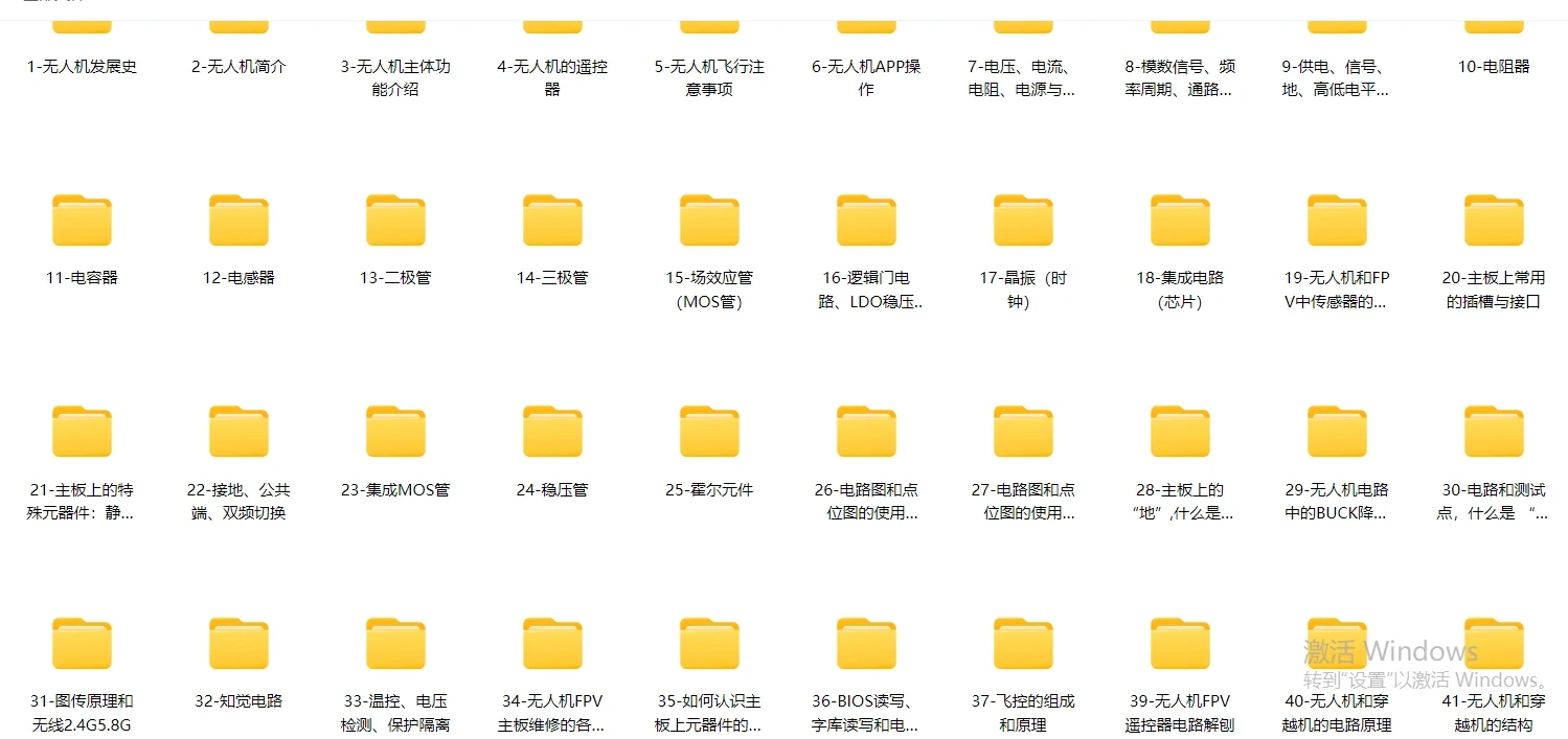 🟥[SVIP·专享] 无人机系列 | 大疆DJ 各类机型维修技术课程+电路图+故障案例 超详细资料（75G）（2025.4.15更新）