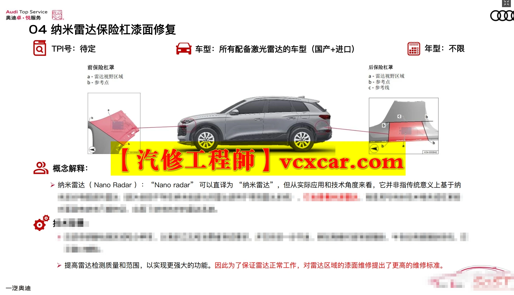 📂奥迪Audi | 原厂SOST 内部技术培训—2025年第1期：电器 变速箱 发动机 底盘 新能源 驾驶辅助