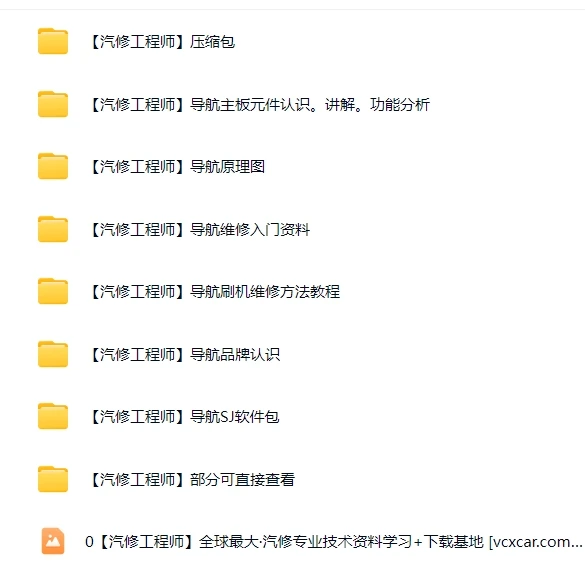 📂导航维修 | 老款各类国产导航维修资料+原理+图纸+刷机程序软件（62.5G）