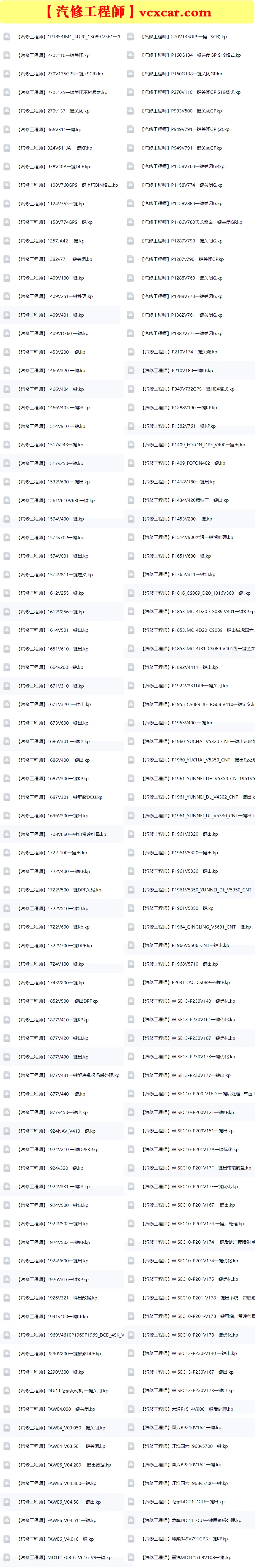 🎓[SVIP·积分] 柴油车 | 数据 整理11：最强数据标定KP文件 DCU优化数据 变量调校表 调动力 油耗 DPF（1万份 24G）