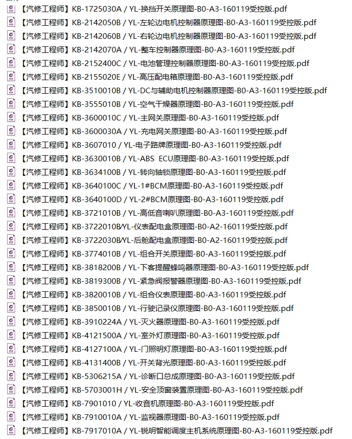 📂新能源 | 客车 原厂技术培训5：比亚迪+海格+南京金龙 结构原理图+故障+维护（500M）
