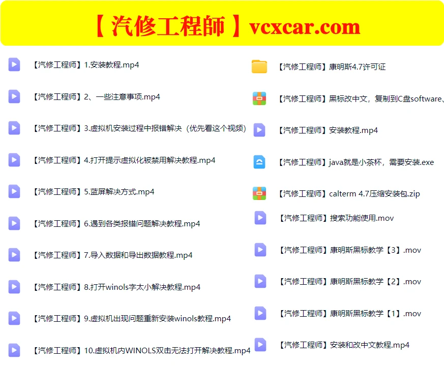📂柴油车 | 资料 整理19：康明斯资料补充 WinOLS安装使用教程 数据优化配置（7000份 55G）