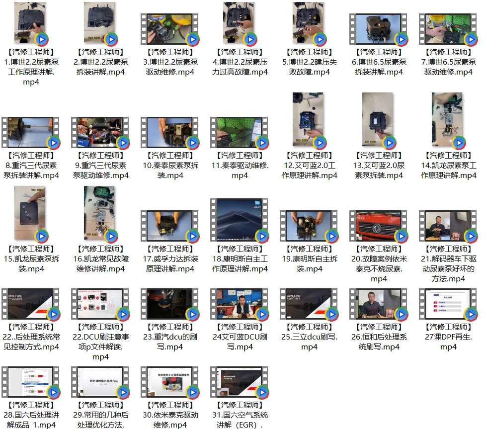 📂柴油车 | 资料 整理20：电喷标定逻辑+故障诊断+控制逻辑+针脚定义+原厂数据+未就绪资料（7500份 20.5G）