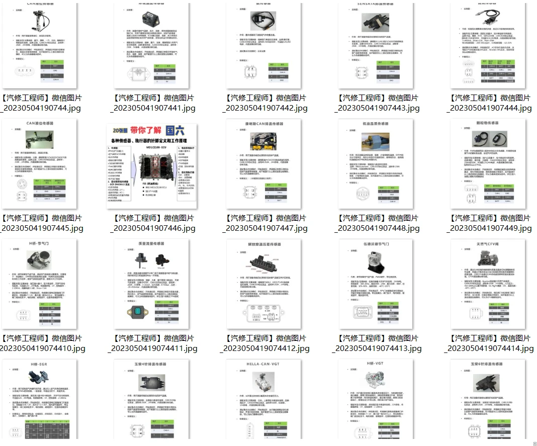 📂柴油车 | 资料 整理20：电喷标定逻辑+故障诊断+控制逻辑+针脚定义+原厂数据+未就绪资料（7500份 20.5G）